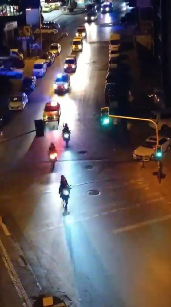 Kağıthane’de polis ekiplerinden şehit polis anısına araç konvoyu