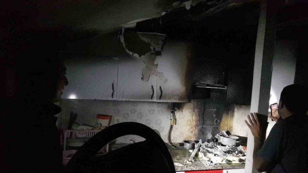 Karabük’te öğrenci evindeki yangın büyümeden söndürüldü