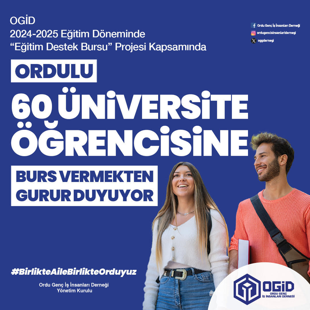 OGİD’den Ordulu 60 Öğrenciye Burs Desteği!